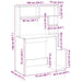 Birou cu rafturi, lemn vechi, 100x45x140 cm, lemn prelucrat - WALTI WALTI