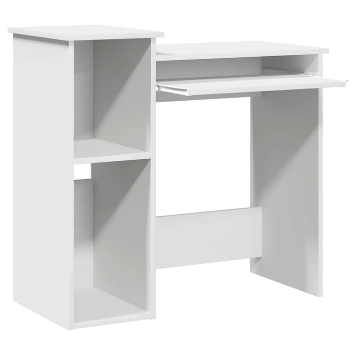 Birou cu rafturi, alb, 84x40x78 cm, PAL - WALTI WALTI