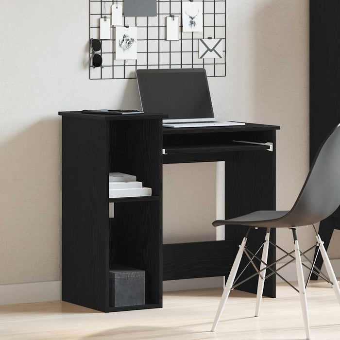 Birou cu rafturi, negru, 84x40x78 cm, PAL - WALTI WALTI