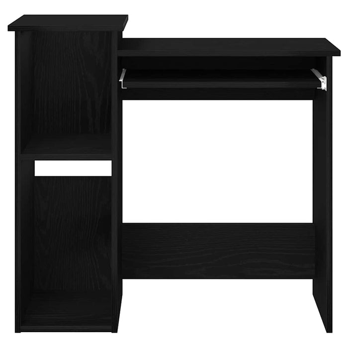 Birou cu rafturi, negru, 84x40x78 cm, PAL - WALTI WALTI