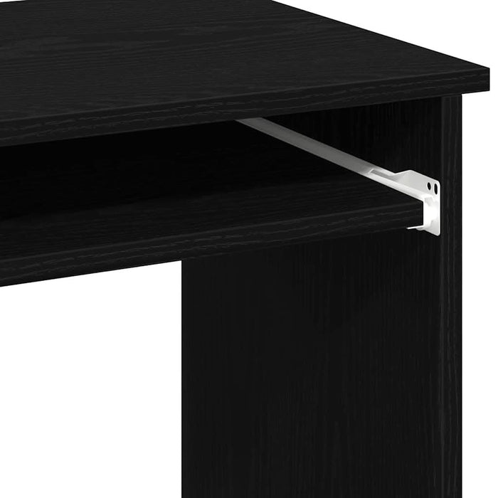 Birou cu rafturi, negru, 84x40x78 cm, PAL - WALTI WALTI