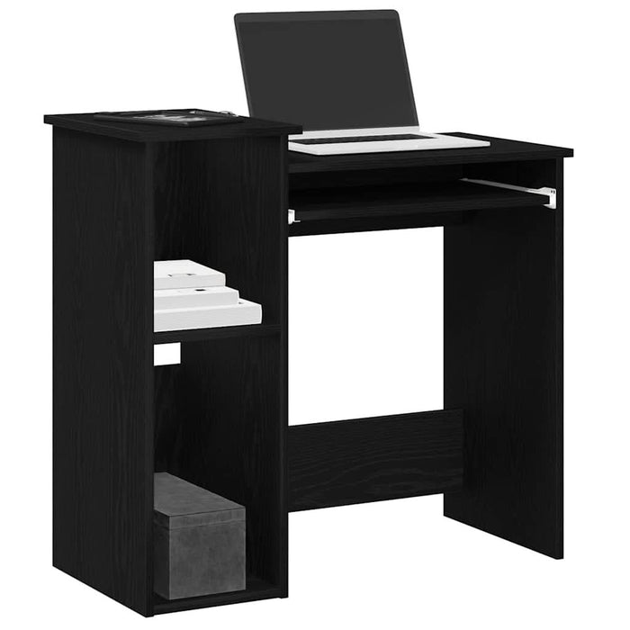 Birou cu rafturi, negru, 84x40x78 cm, PAL - WALTI WALTI