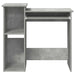 Birou cu rafturi, gri beton, 84x40x78 cm, PAL - WALTI WALTI