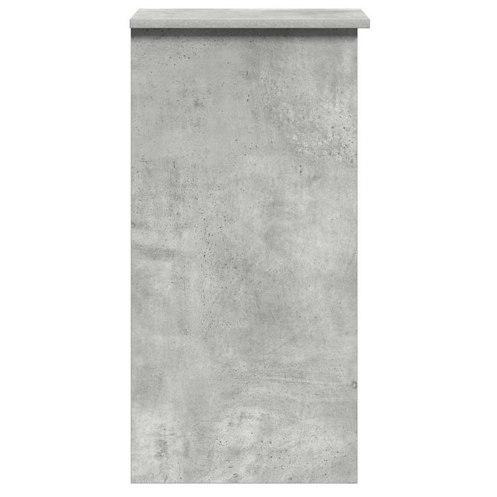 Birou cu rafturi, gri beton, 84x40x78 cm, PAL - WALTI WALTI