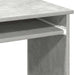 Birou cu rafturi, gri beton, 84x40x78 cm, PAL - WALTI WALTI