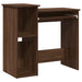 Birou cu rafturi, stejar maro, 84x40x78 cm, lemn compozit - WALTI WALTI