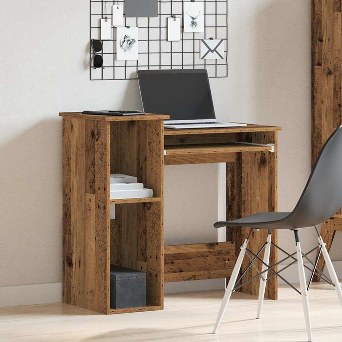 Birou cu rafturi, lemn vechi, 84x40x78 cm, lemn prelucrat - WALTI WALTI