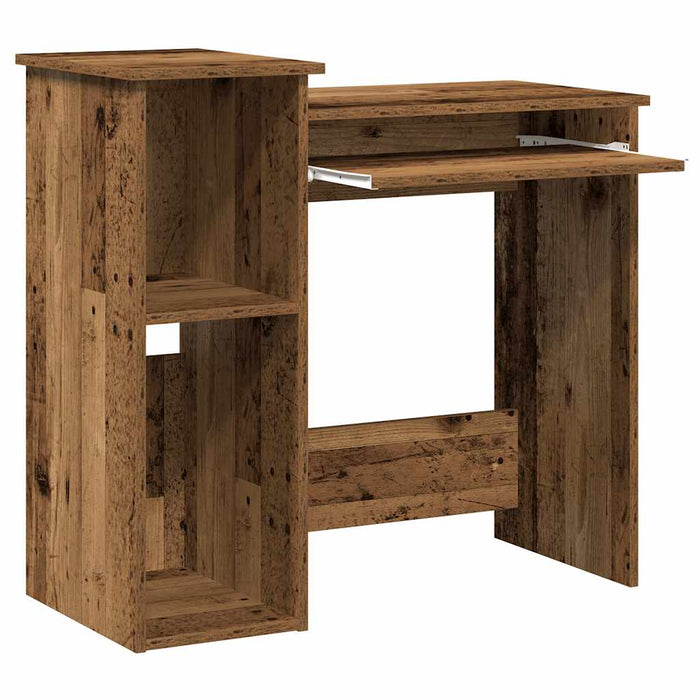 Birou cu rafturi, lemn vechi, 84x40x78 cm, lemn prelucrat - WALTI WALTI