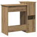 Birou cu rafturi stejar artizanal 84x40x78 cm, lemn prelucrat - WALTI WALTI