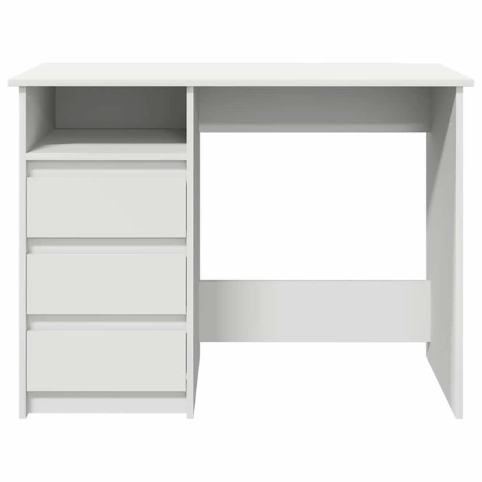 Birou, alb, 102x50x75 cm, lemn prelucrat - WALTI WALTI