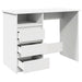 Birou, alb, 102x50x75 cm, lemn prelucrat - WALTI WALTI