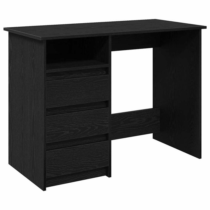 Birou, negru, 102x50x75 cm, lemn prelucrat - WALTI WALTI