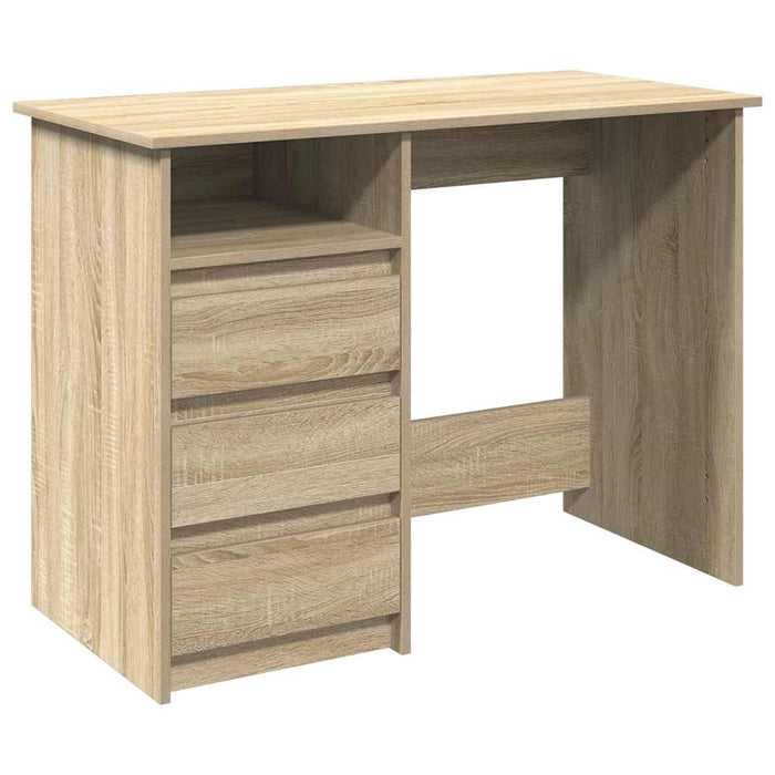 Birou, stejar sonoma, 102x50x75 cm, lemn compozit - WALTI WALTI