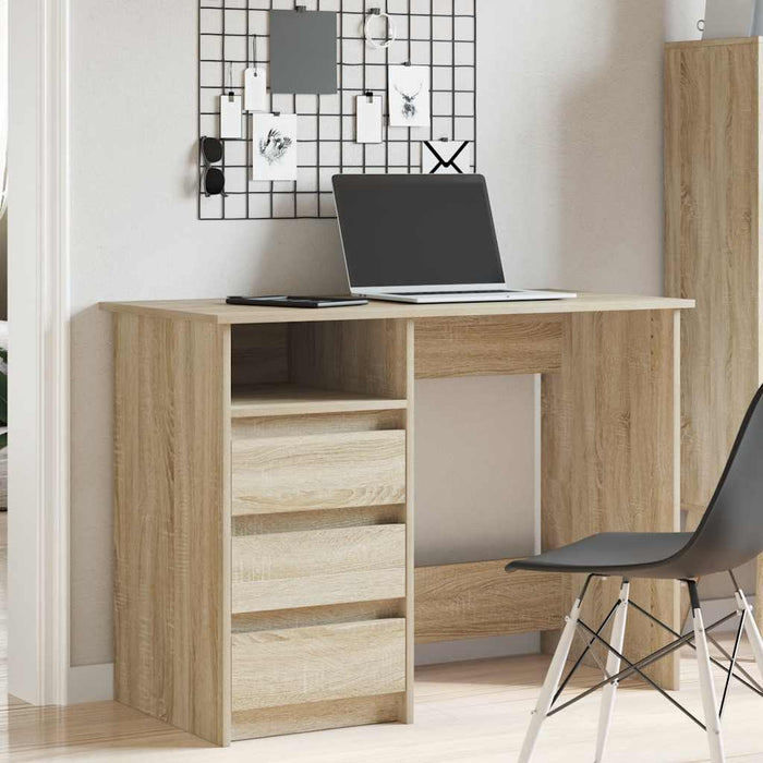 Birou, stejar sonoma, 102x50x75 cm, lemn compozit - WALTI WALTI