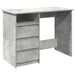 Birou, gri beton, 102x50x75 cm, lemn compozit - WALTI WALTI