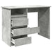 Birou, gri beton, 102x50x75 cm, lemn compozit - WALTI WALTI