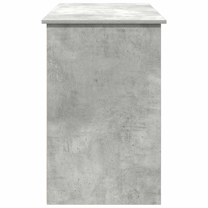 Birou, gri beton, 102x50x75 cm, lemn compozit - WALTI WALTI