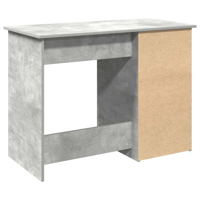Birou, gri beton, 102x50x75 cm, lemn compozit - WALTI WALTI