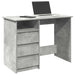 Birou, gri beton, 102x50x75 cm, lemn compozit - WALTI WALTI