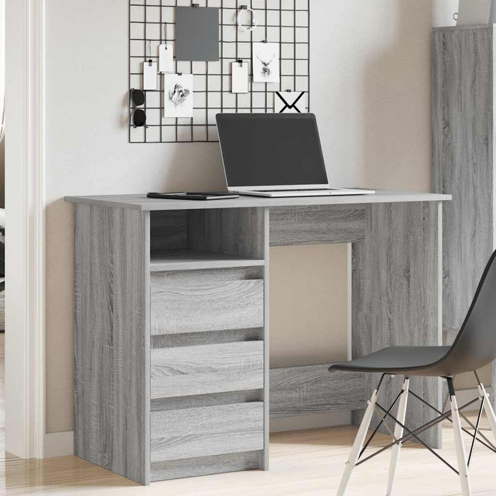 Birou, gri sonoma, 102x50x75 cm, lemn compozit - WALTI WALTI