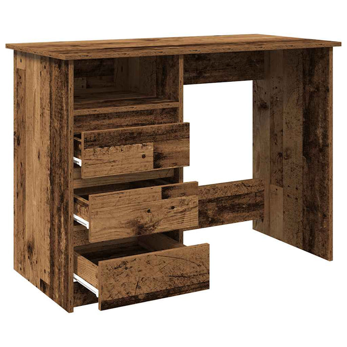Birou din lemn vechi 102x50x75 cm din lemn prelucrat - WALTI WALTI