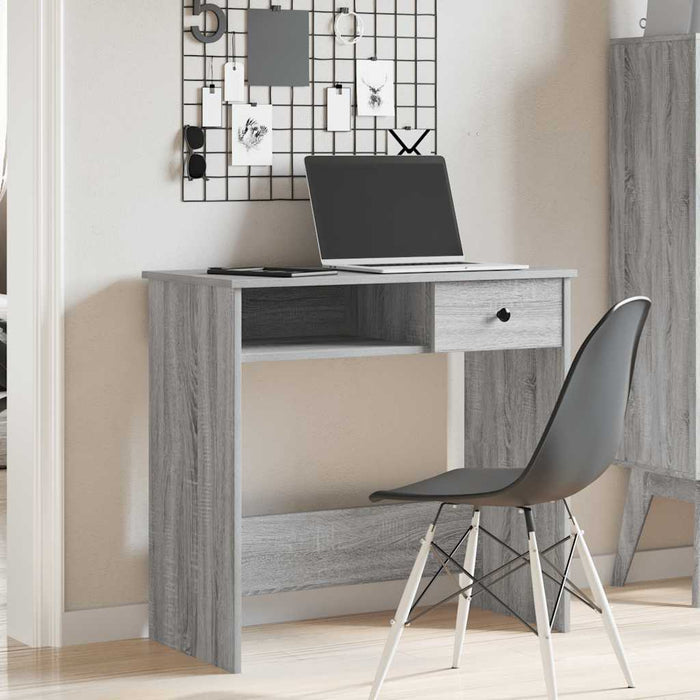 Birou Gri Sonoma 80x40x75 cm lemn prelucrat - WALTI WALTI