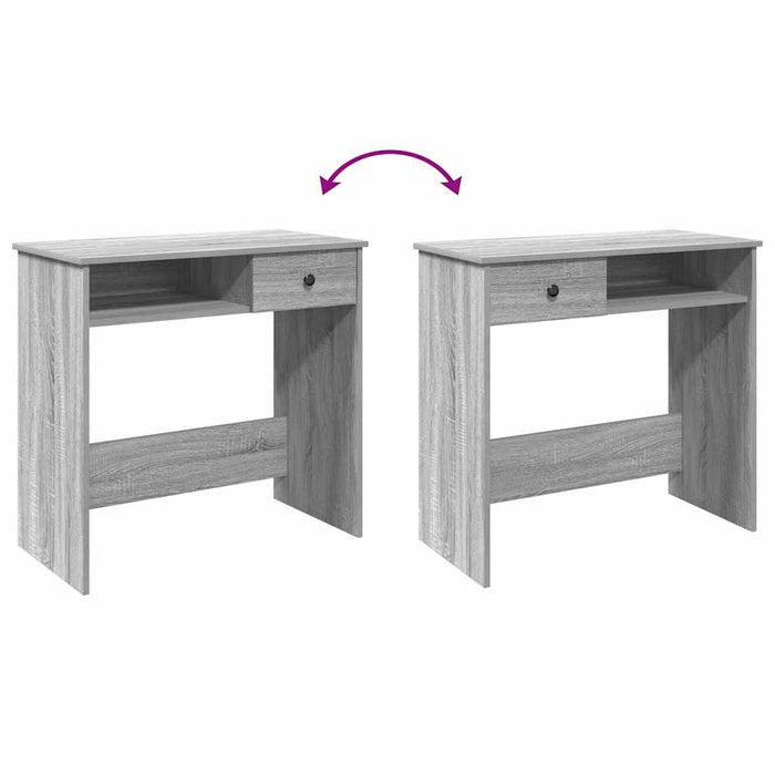 Birou Gri Sonoma 80x40x75 cm lemn prelucrat - WALTI WALTI