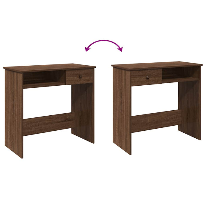 Birou Stejar maro 80x40x75 cm Lemn prelucrat - WALTI WALTI