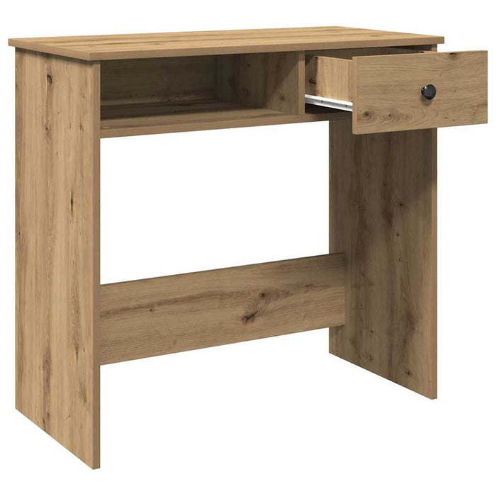 Birou, stejar artizanal, 80x40x75 cm, lemn prelucrat - WALTI WALTI