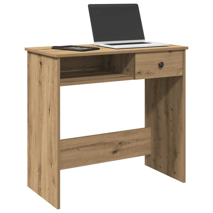 Birou, stejar artizanal, 80x40x75 cm, lemn prelucrat - WALTI WALTI