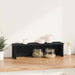 Suport de bucătărie stivuibil negru 50x15x16 cm lemn prelucrat - WALTI WALTI