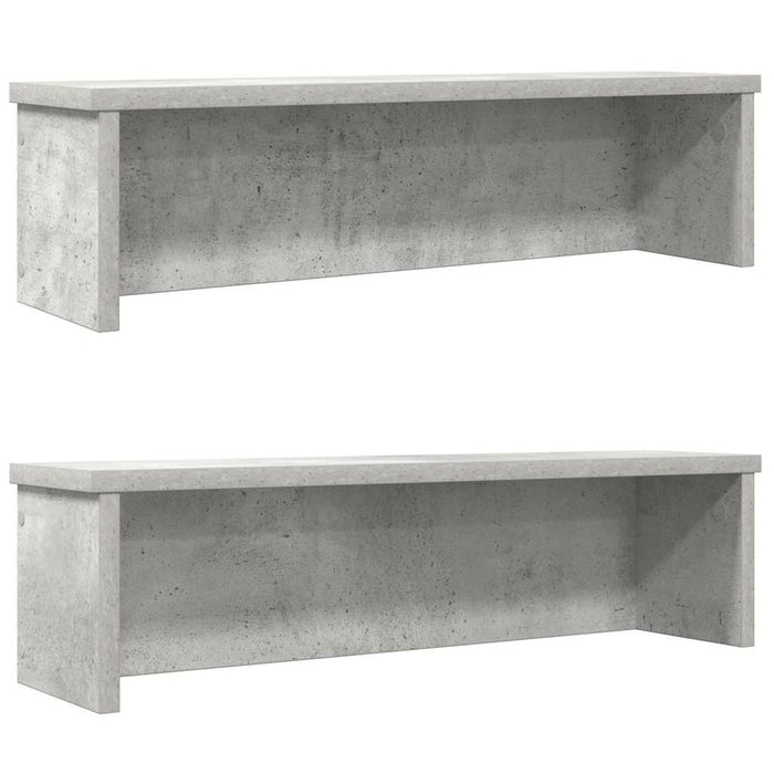 Rafturi de bucătărie stivuibile 2 buc Beton Gri 50x15x16 cm - WALTI WALTI