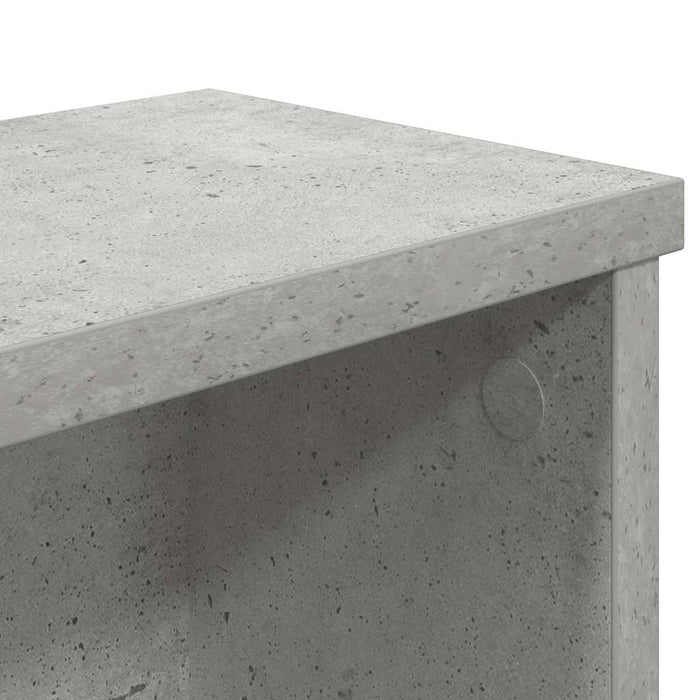 Rafturi de bucătărie stivuibile 2 buc Beton Gri 50x15x16 cm - WALTI WALTI
