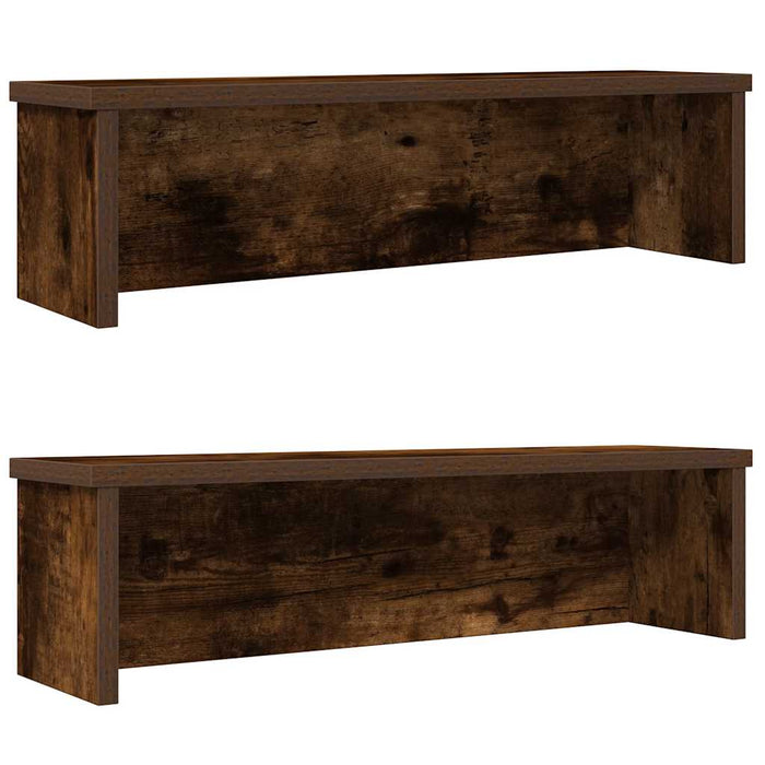 Rafturi de bucătărie stivuibile 2 buc Stejar afumat 50x15x16 cm WALTI