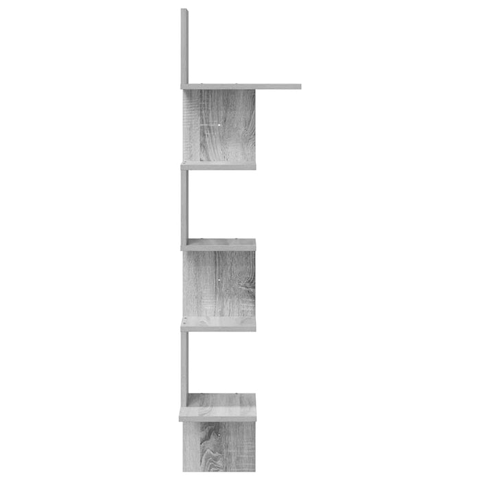 Raft colțar perete gri sonoma 32x32x127,5 cm lemn prelucrat - WALTI WALTI