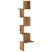 Raft perete pentru colț lemn vechi 32x32x127,5cm lemn prelucrat - WALTI WALTI