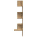 Raft perete colț stejar artizanal 32x32x127,5 cm lemn prelucrat - WALTI WALTI