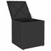 Scaune de grădină cu perne 2 buc Negru 40x40x43 cm Poly Ratan - WALTI WALTI