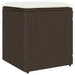 Scaune de grădină cu perne 2 buc Maro 40x40x43 cm Poly Ratan - WALTI WALTI