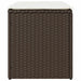 Scaune de grădină cu perne 2 buc Maro 40x40x43 cm Poly Ratan - WALTI WALTI