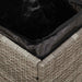 Scaune de grădină cu perne 2 buc Gri 40x40x43 cm Poly Ratan - WALTI WALTI