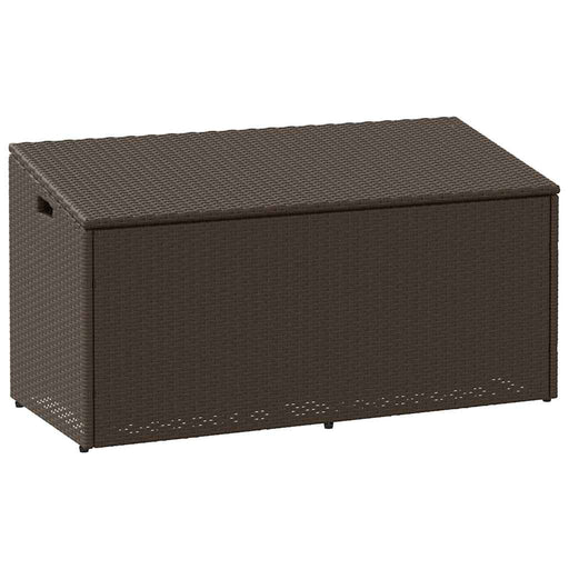 Cutie de depozitare de grădină maro 110x50x58 cm polirattan - WALTI WALTI