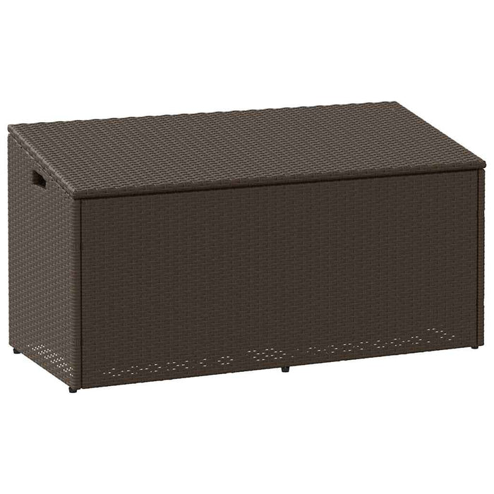 Cutie de depozitare de grădină maro 110x50x58 cm polirattan - WALTI WALTI