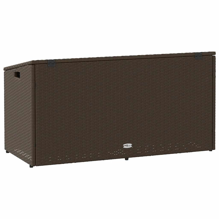 Cutie de depozitare de grădină maro 110x50x58 cm polirattan - WALTI WALTI