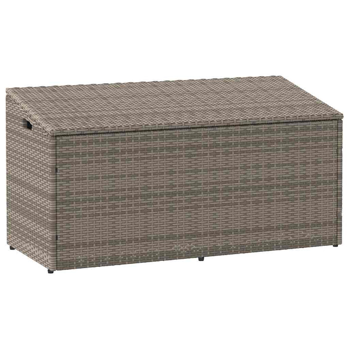 Ladă de grădină gri 110x50x58 cm, poliratan WALTI