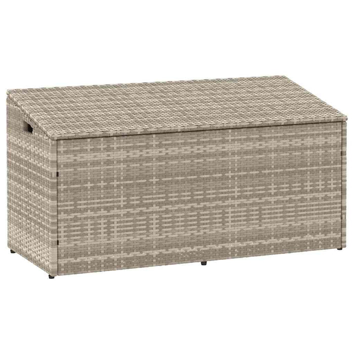 Cutie de depozitare grădină gri deschis 110x50x58 cm polirattan - WALTI WALTI