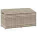 Cutie de depozitare grădină gri deschis 110x50x58 cm polirattan - WALTI WALTI
