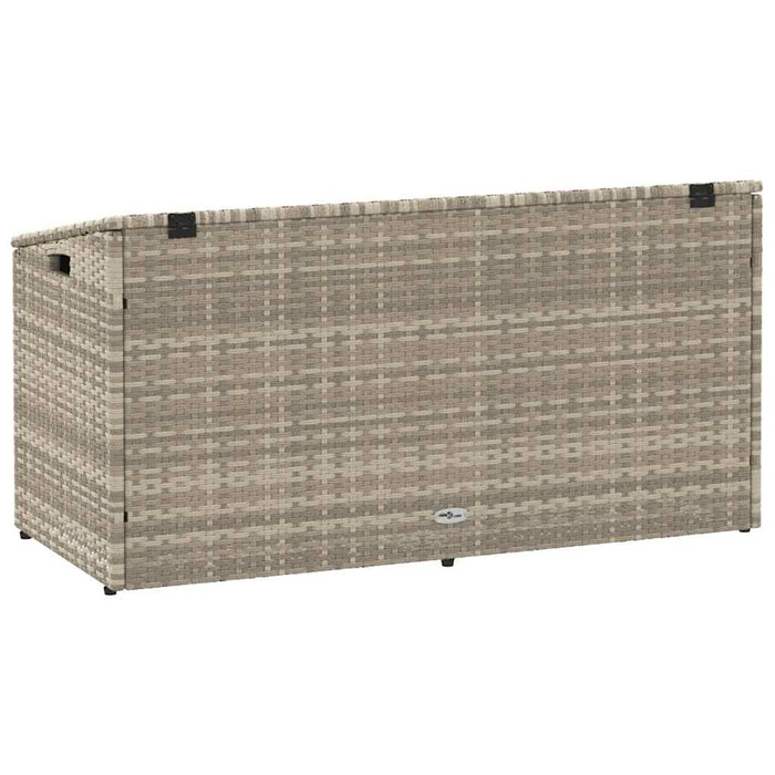 Cutie de depozitare grădină gri deschis 110x50x58 cm polirattan - WALTI WALTI