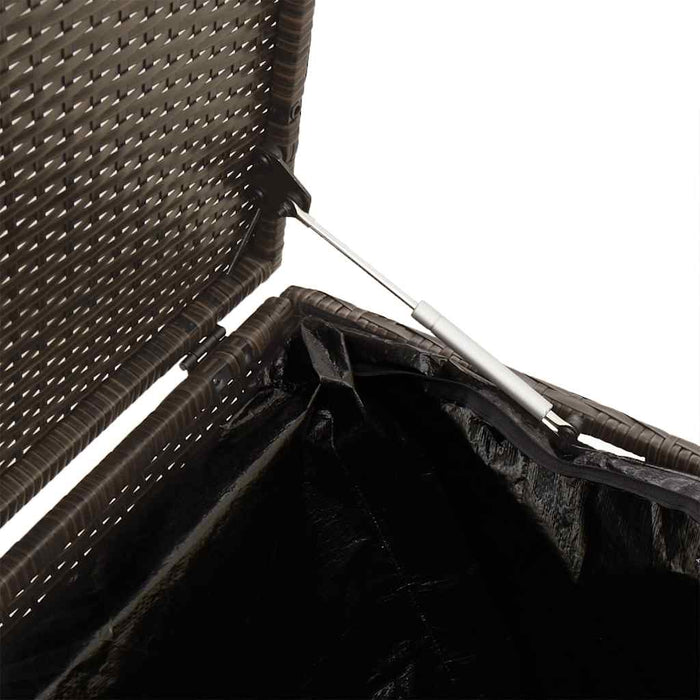 Cutie de depozitare de grădină maro 220x50x58 cm Poly Ratan - WALTI WALTI