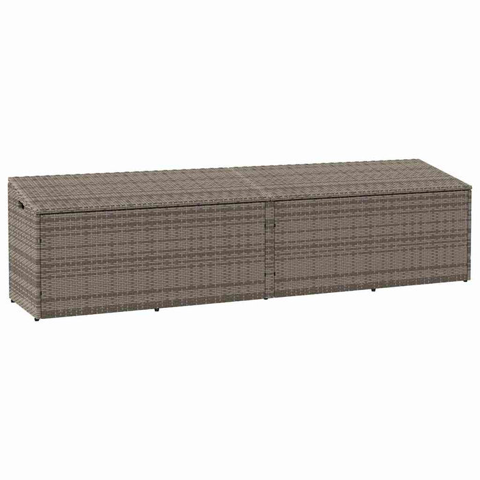 Cutie de depozitare de grădină gri 220x50x58 cm Poly Ratan - WALTI WALTI